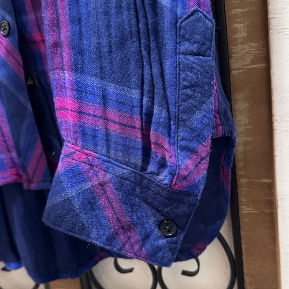 Rails Blue and Pink Plaid Button Down Shirt - Picture 9 of 11